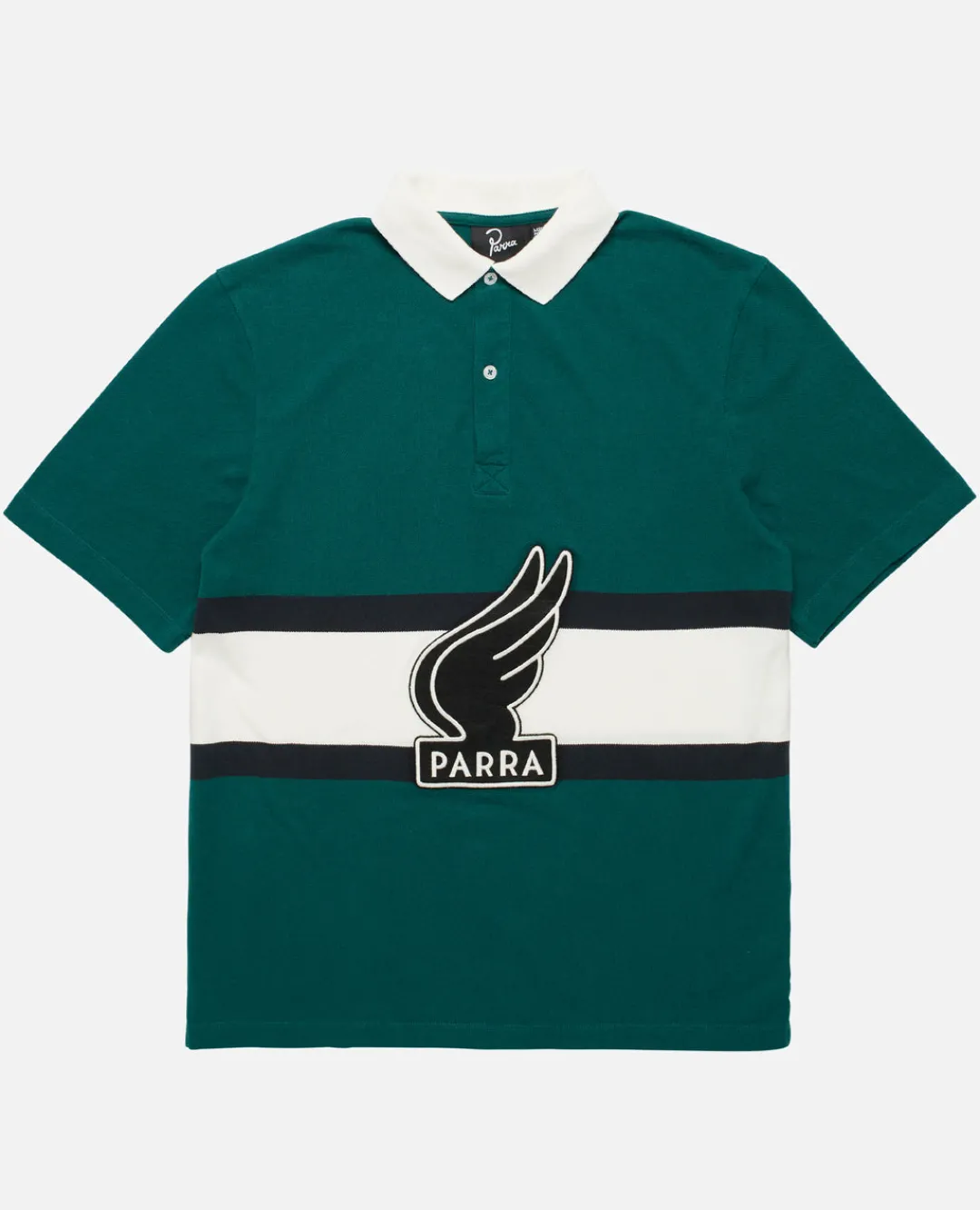 byParra Winged Logo Polo Shirt (Teal/Off White)