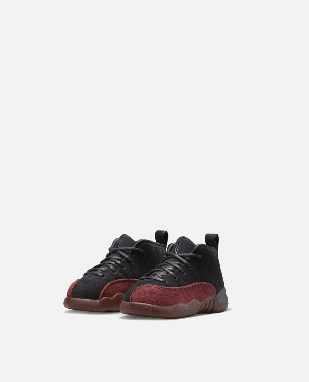 Jordan 12 Retro Sp Baby/Toddler Shoes (Black/Black-Burgundy Crush)