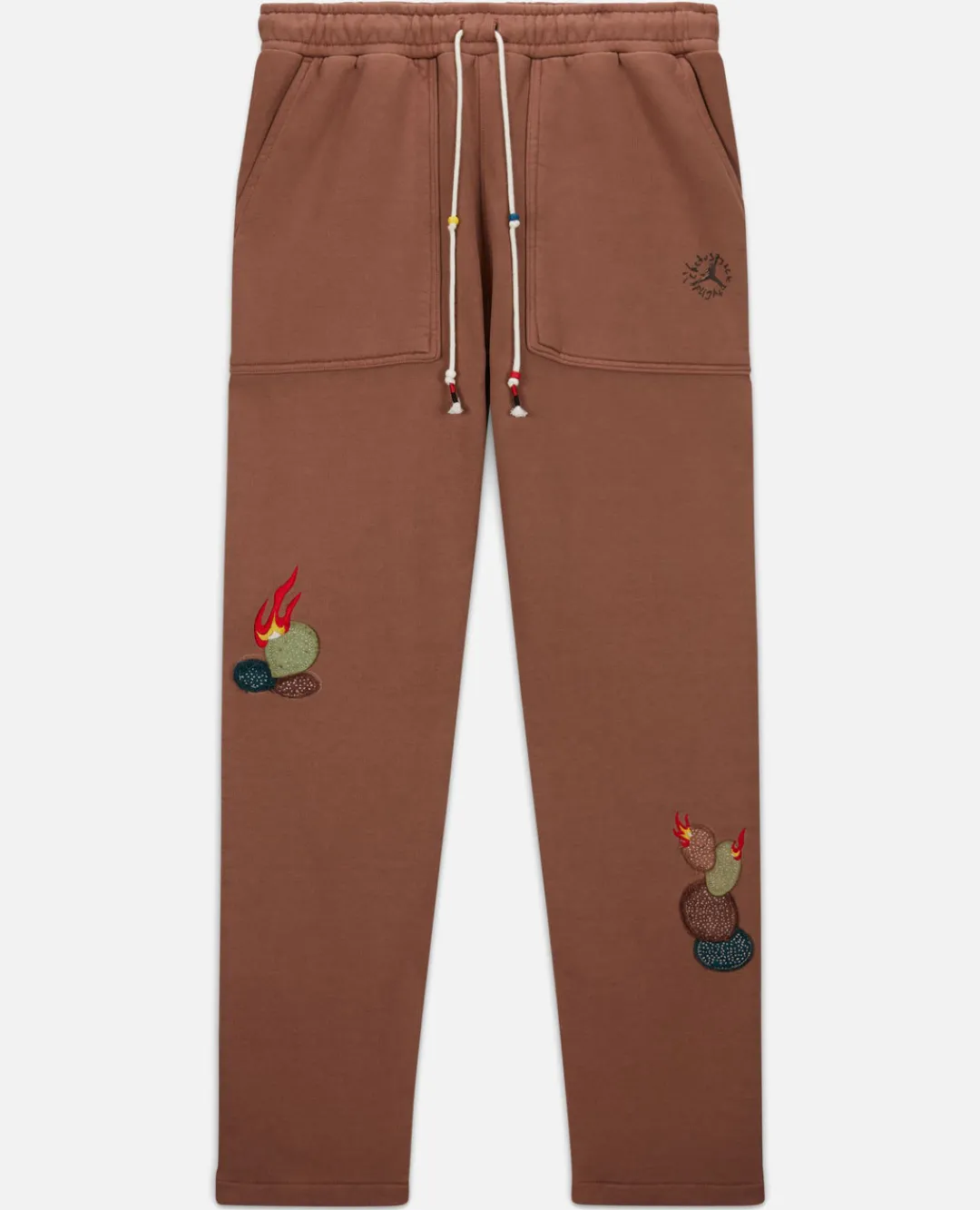 Jordan X Travis Scott Fleece Pants Brown