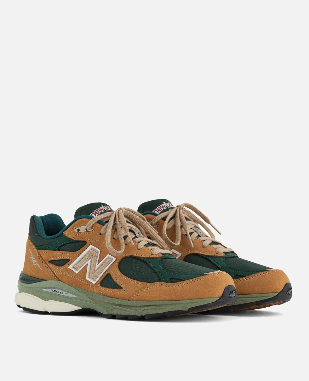 * New Balance 990V3 Made In Usa (Tan/Green)