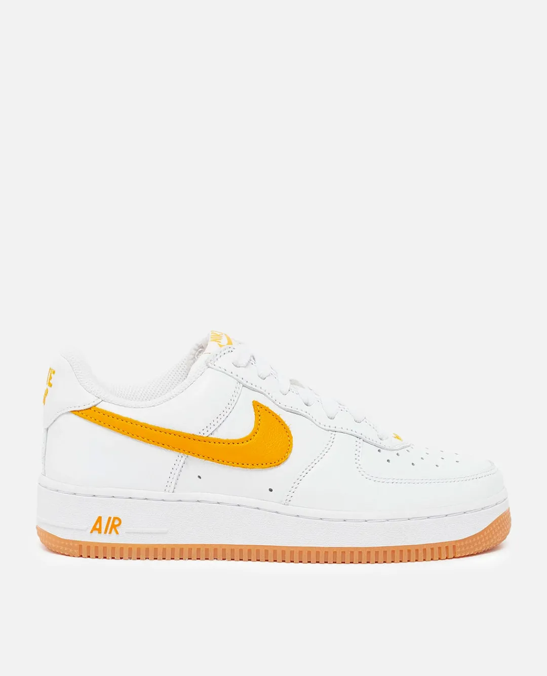 Nike Air Force 1 Low Retro (White/University Gold-Gum Yellow)
