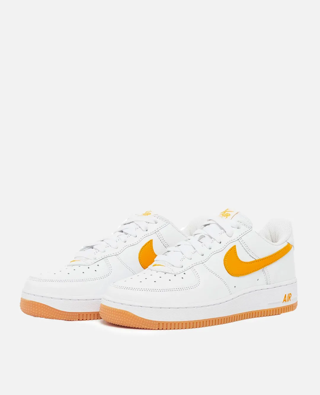 Nike Air Force 1 Low Retro (White/University Gold-Gum Yellow)