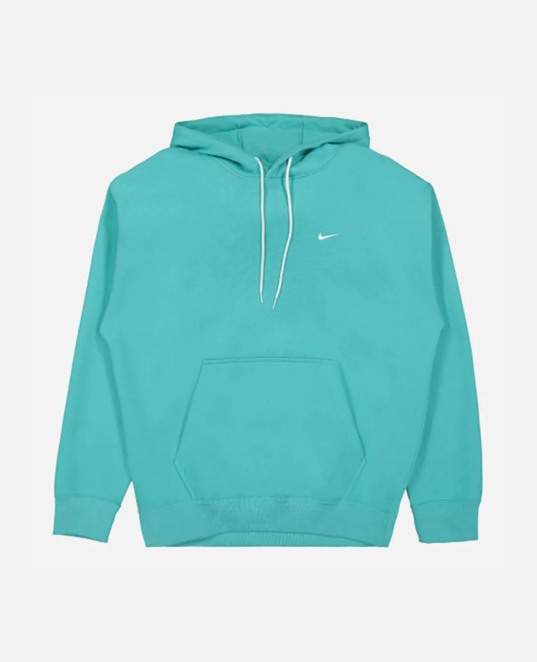 Nike lab Solo Swoosh Fleece Hooded Sweater (Washed Teal/White)