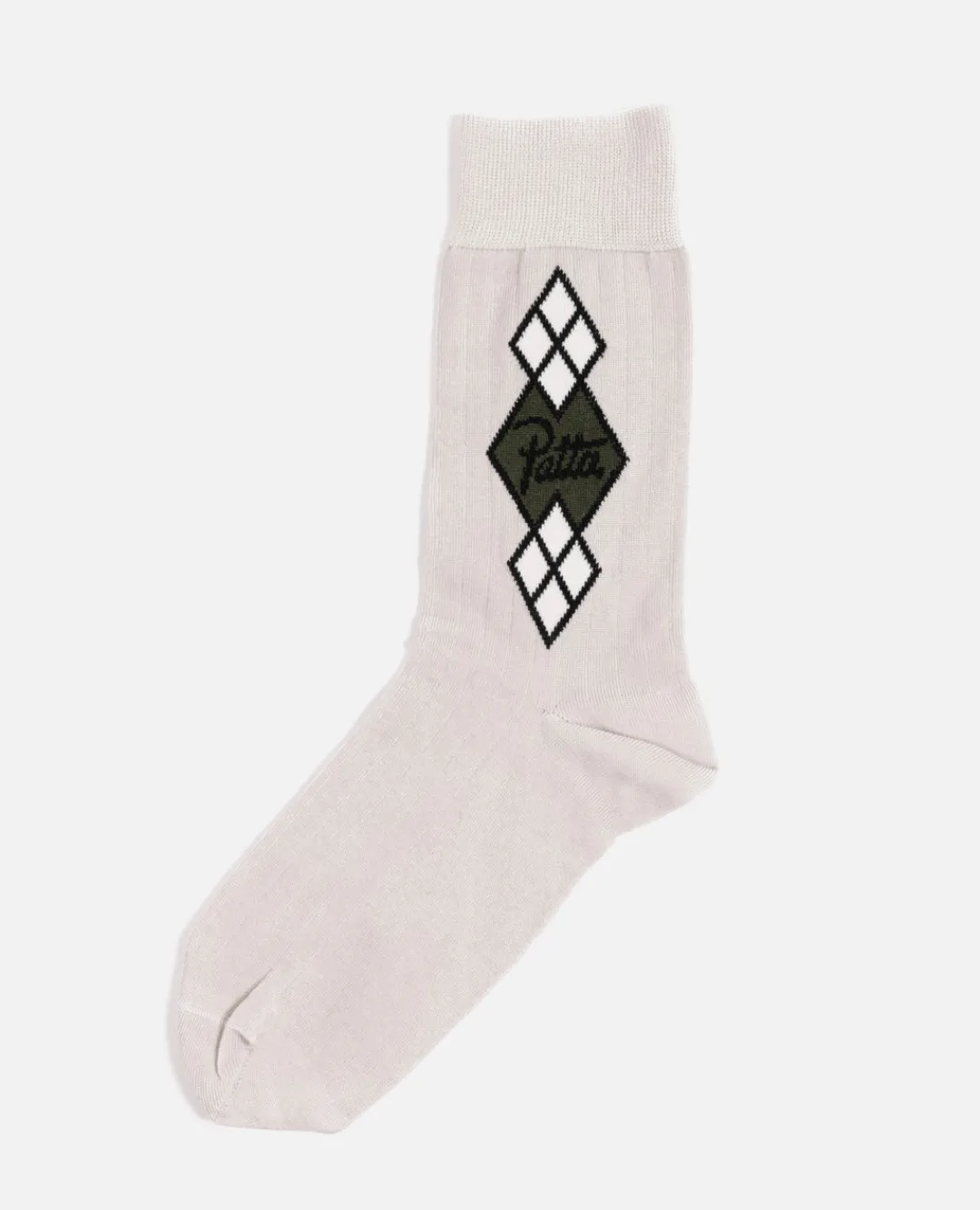 * Patta Argyle Dress Socks (Natural)