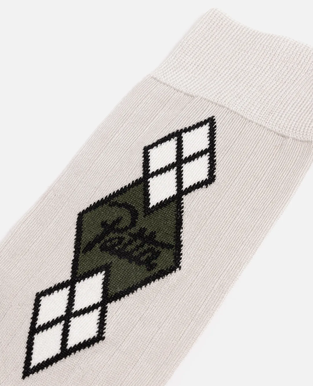 * Patta Argyle Dress Socks (Natural)