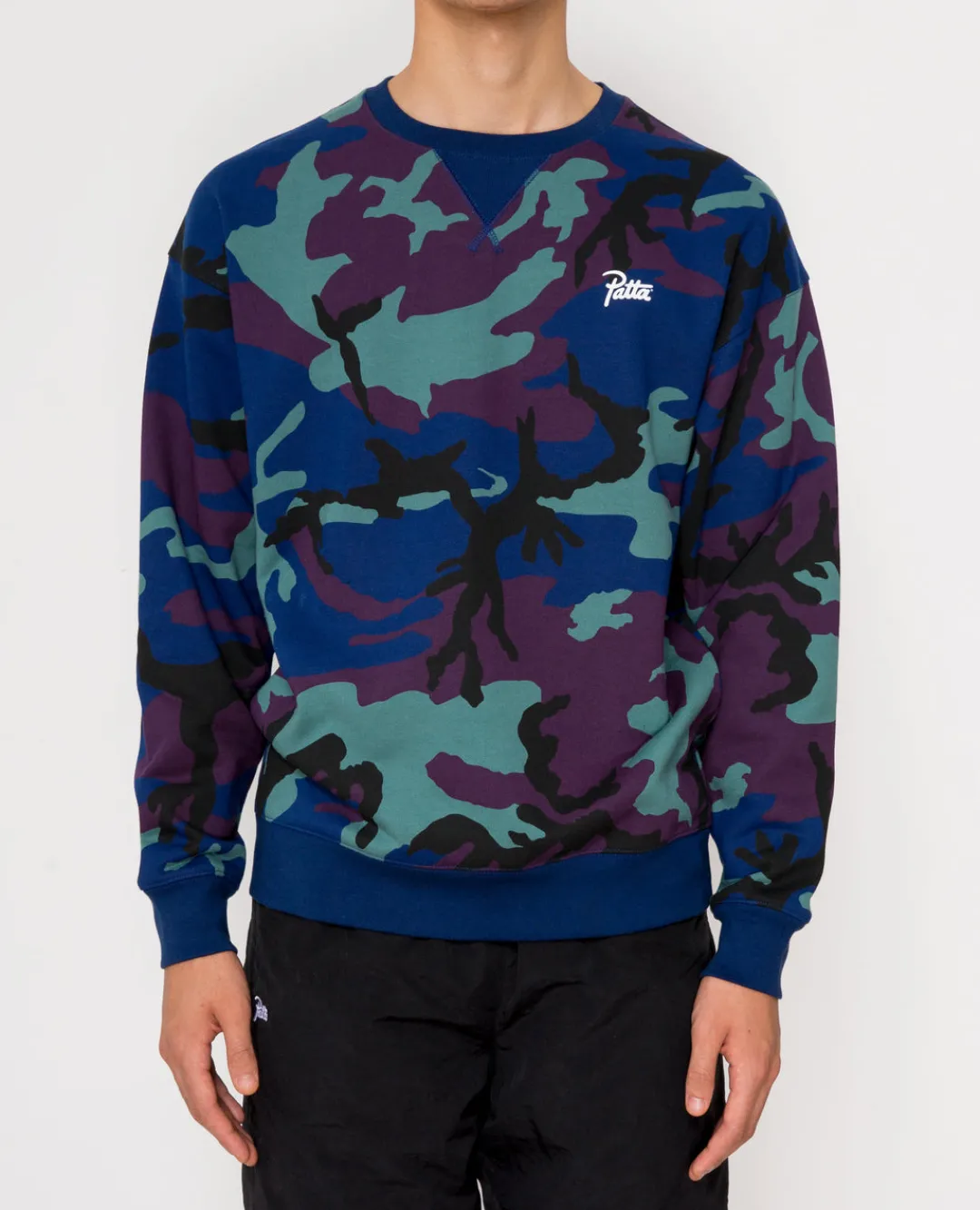 * Patta Basic Crewneck Sweater (Midnight Camo)