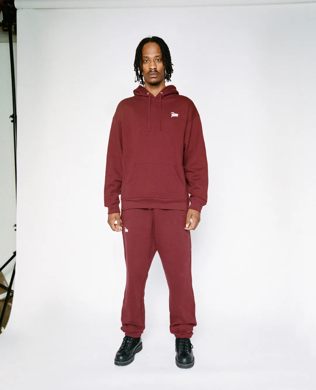 * Patta Basic Hooded Sweater (Tawny Port)