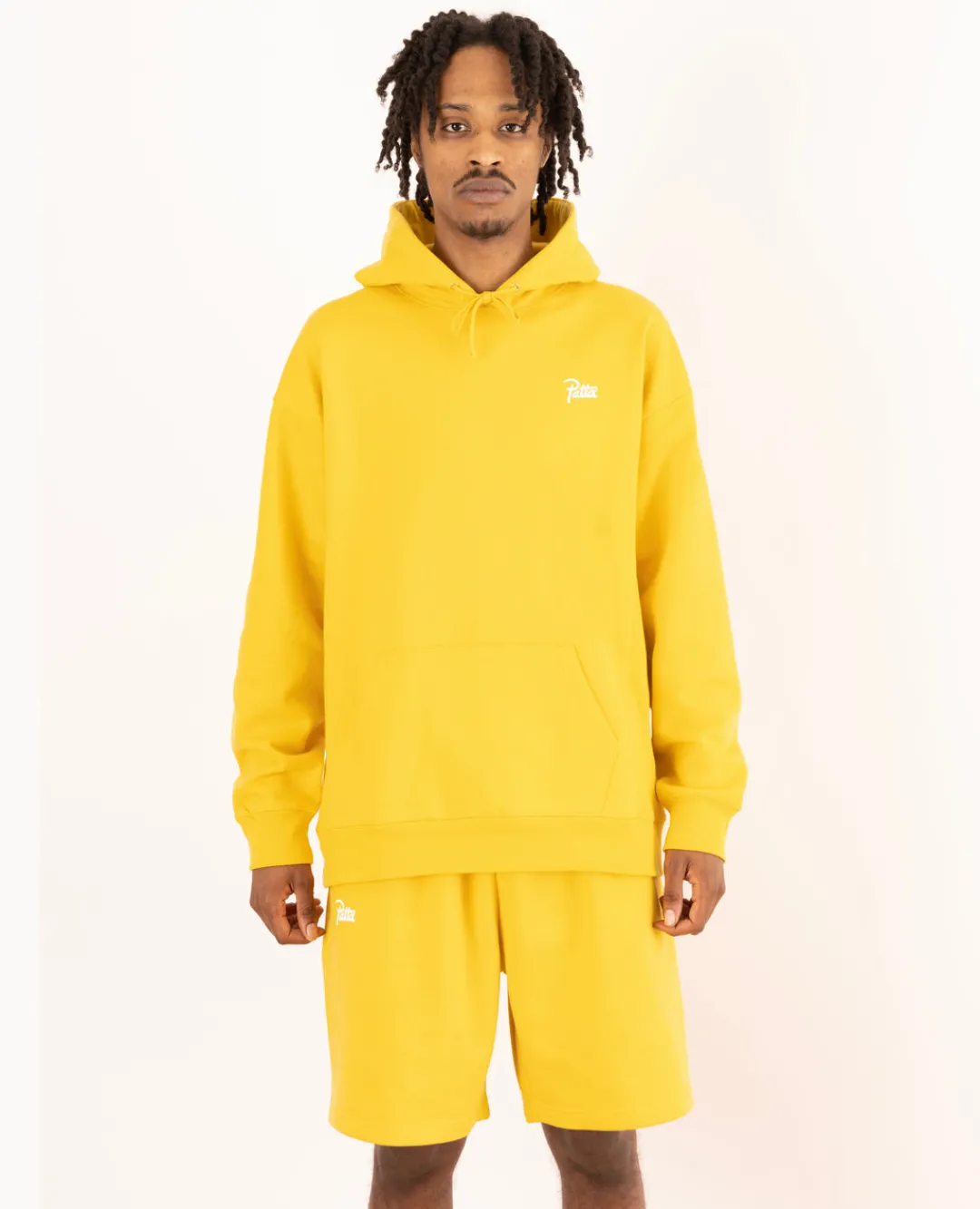 * Patta Basic Hooded Sweater (Yolk Yellow)