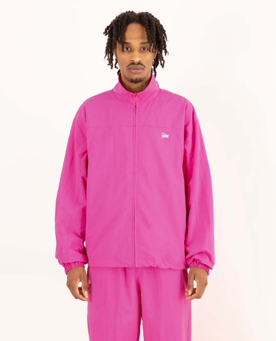 * Patta Basic Nylon M2 Track Jacket (Rose Violet)