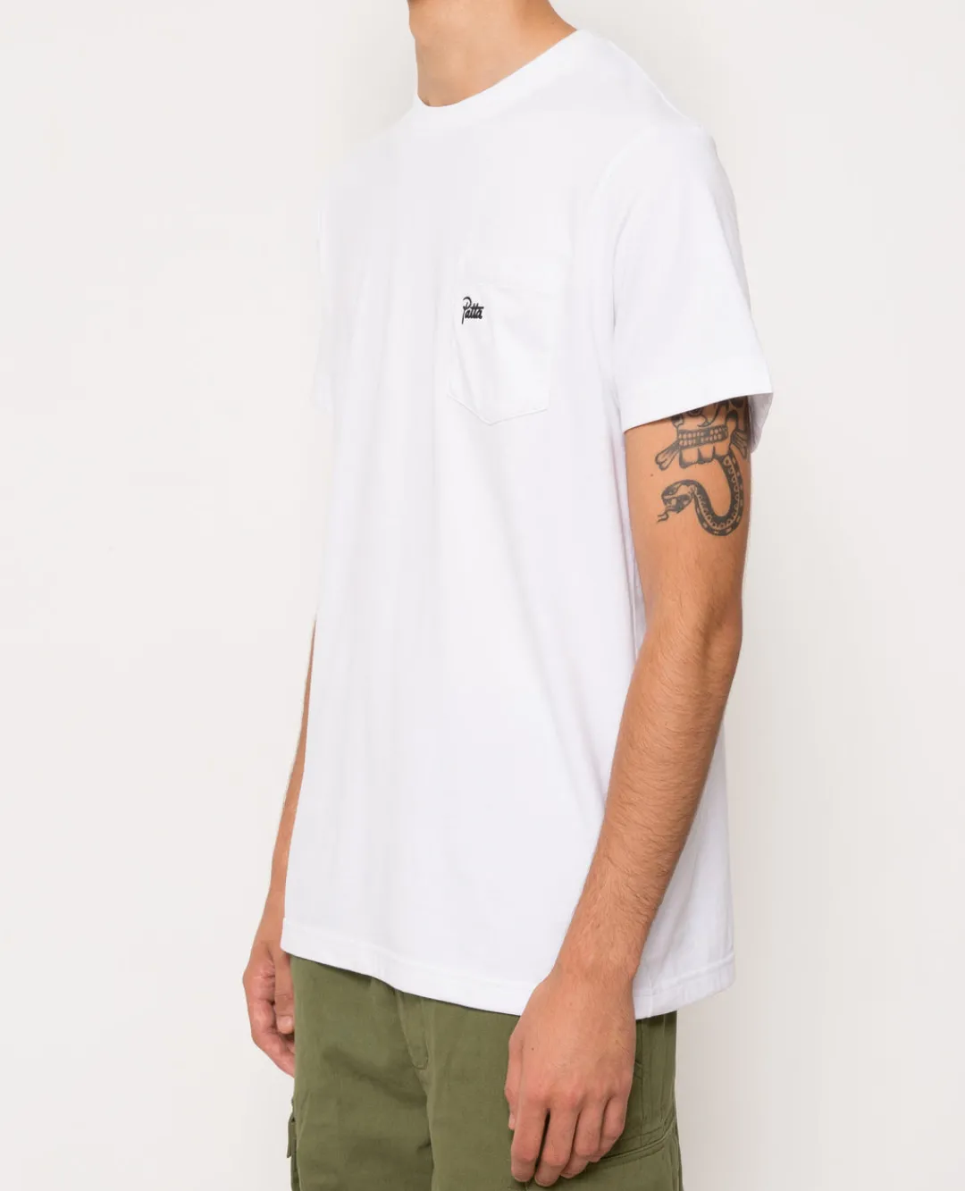* Patta Basic Pocket T-Shirt (White)