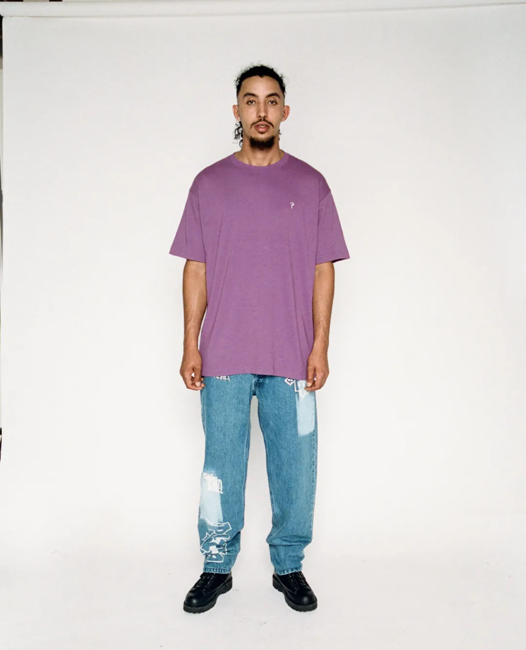 * Patta Basic Script P T- Shirt (Crushed Grape)