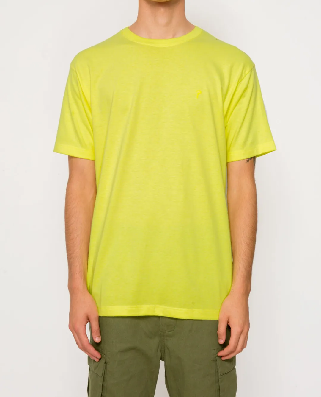 * Patta Basic Script P T-Shirt (Fluoro Yellow)