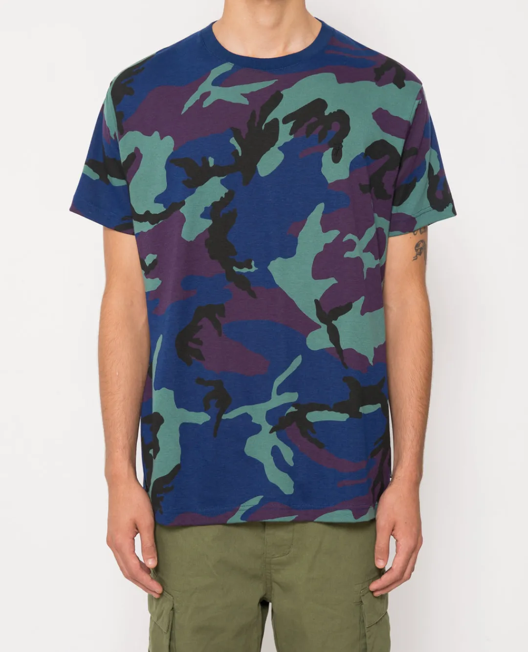 * Patta Basic Script P T-Shirt (Midnight Camo)