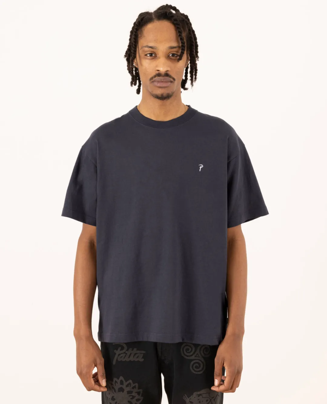 * Patta Basic Script P T-Shirt (Odyssey Gray)