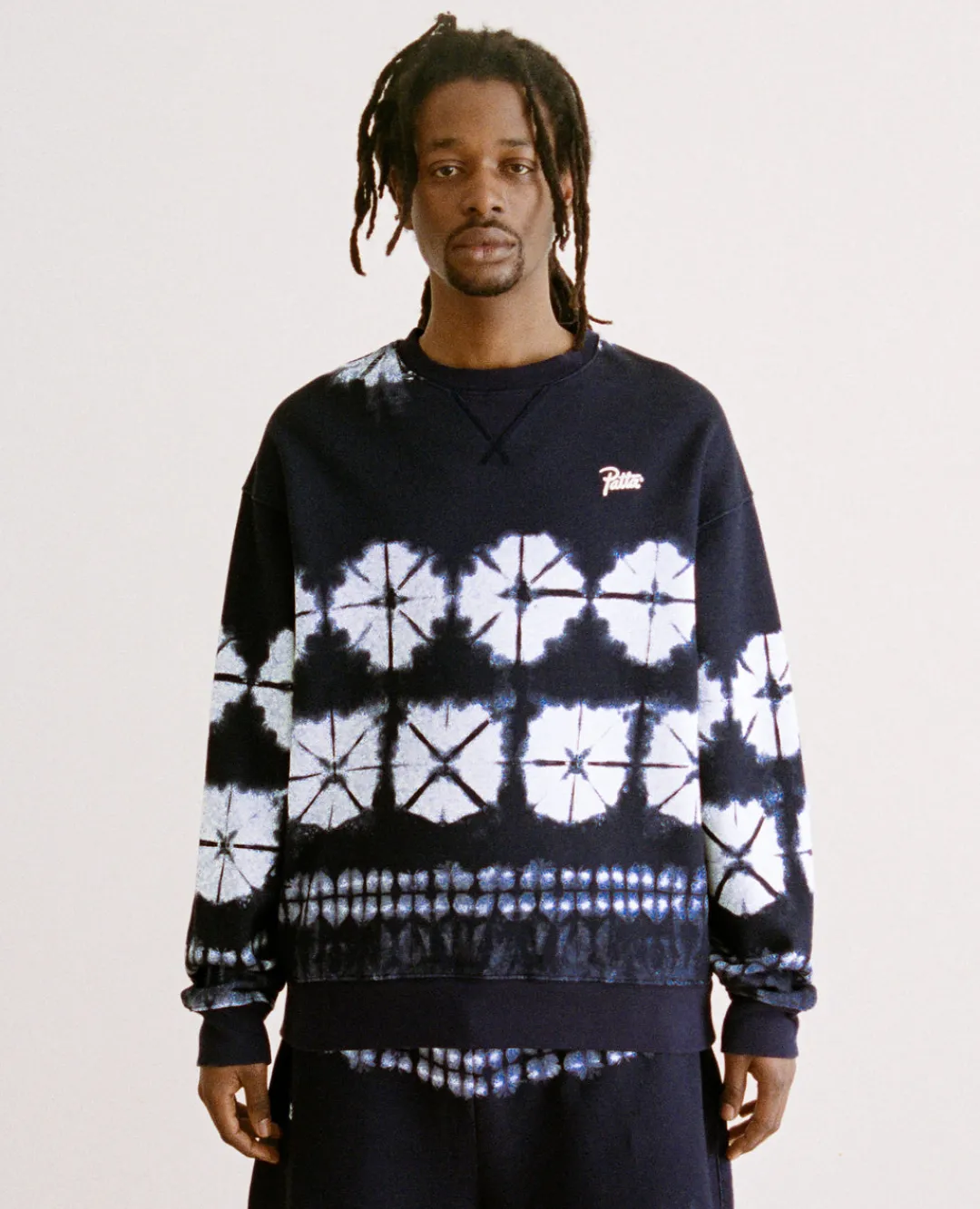 * Patta Basic Shibori Crewneck Sweater (Odyssey Gray)