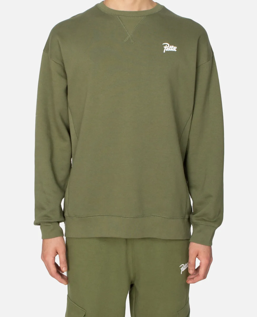 * Patta Basic Summer Crewneck Sweater (Olivine)