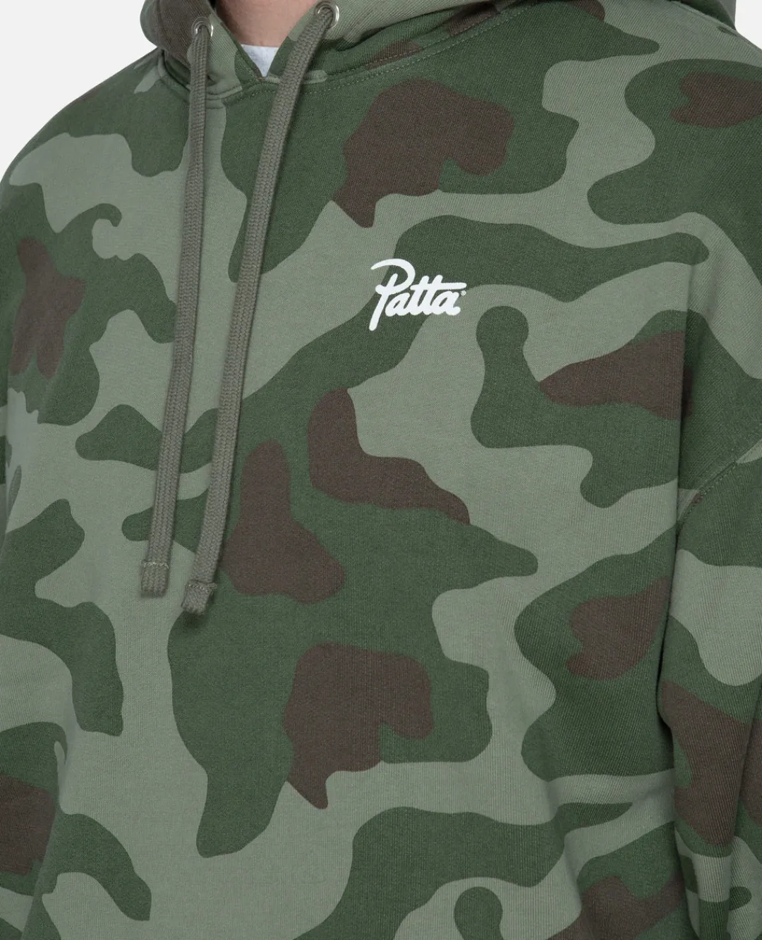 * Patta Basic Summer Washed Hooded Sweater (Camo Aop)