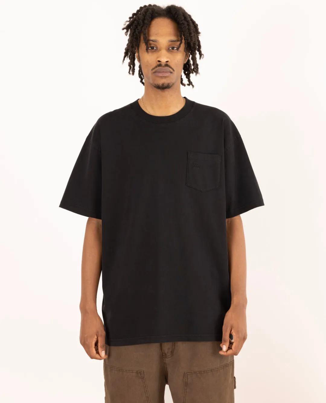 * Patta Basic Washed Pocket T-Shirt (Black)