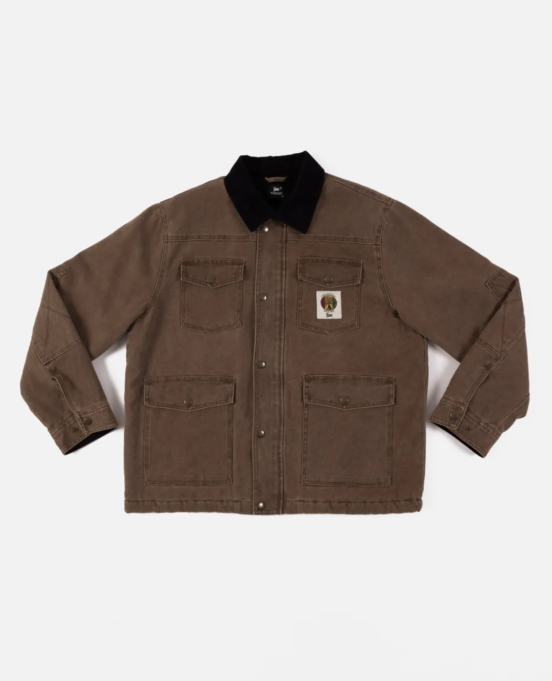 * Patta Canvas Chore Jacket (Washed Brown)
