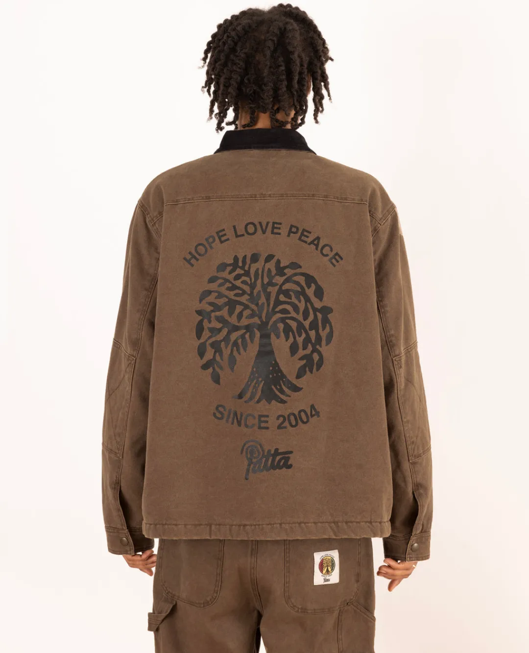 * Patta Canvas Chore Jacket (Washed Brown)