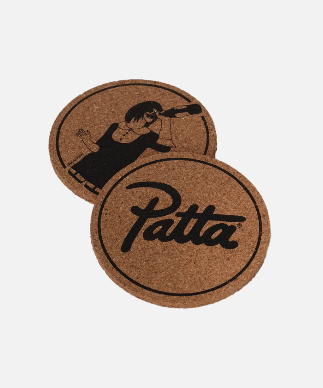 * Patta Double Sided Coaster 4-Pack (Natural Cork)