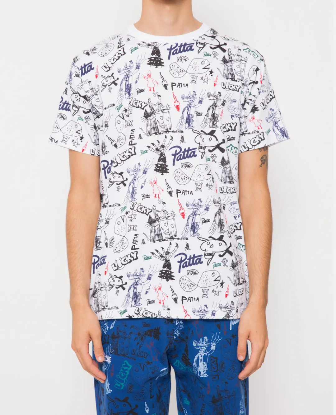 * Patta Father & Son T-Shirt (White/Multi)