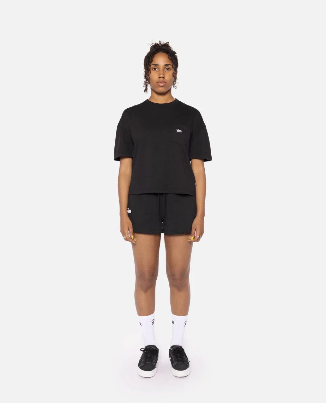 * Patta Femme Basic Boxy Pocket T-Shirt (Black)