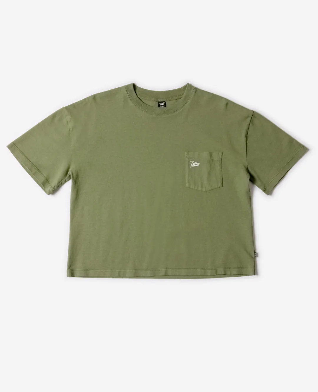 * Patta Femme Basic Boxy Pocket T-Shirt (Olivine)