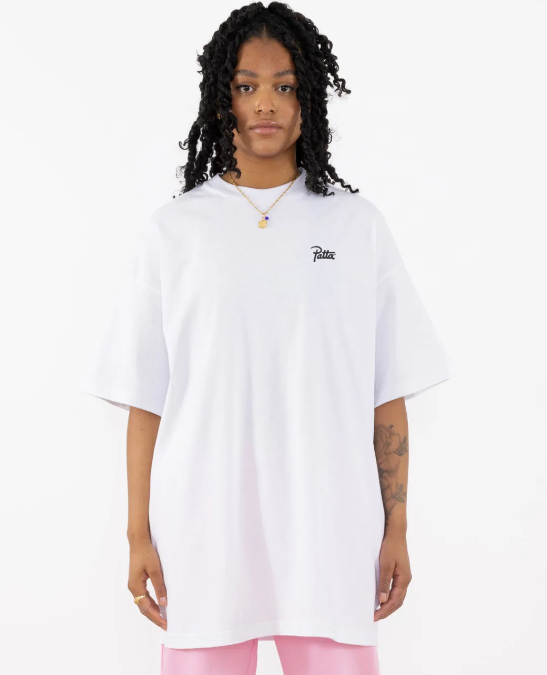 * Patta Femme Basic Dress T-Shirt (White)