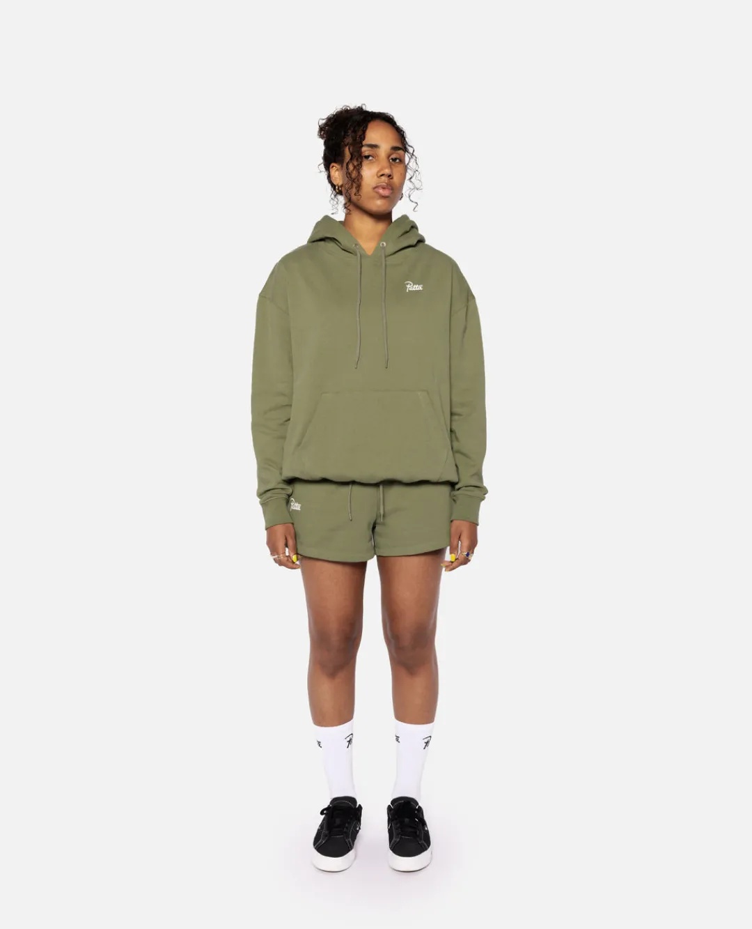 * Patta Femme Basic Hooded Sweater (Olivine)