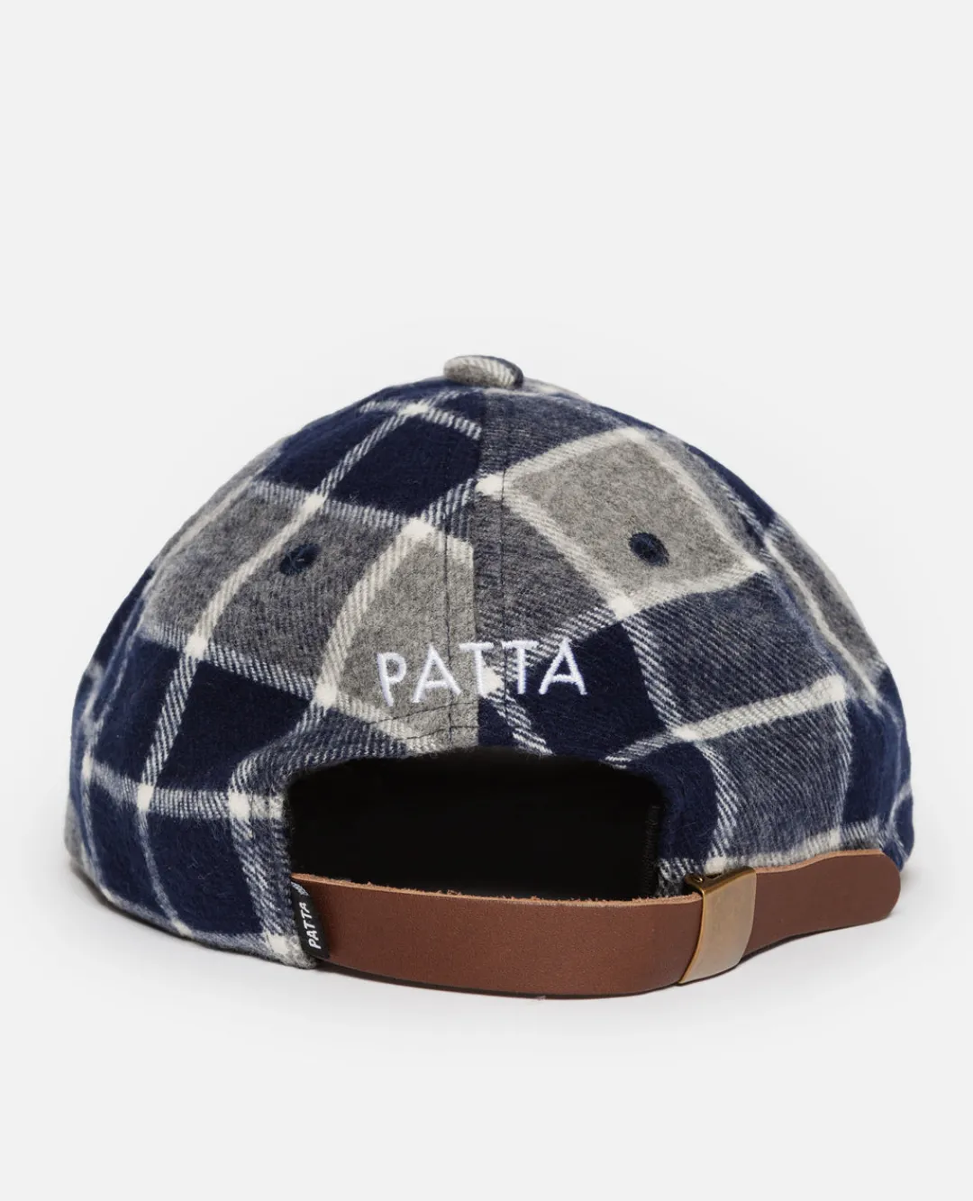 * Patta Flannel Script P Sports Cap (Mourning Dove Check)