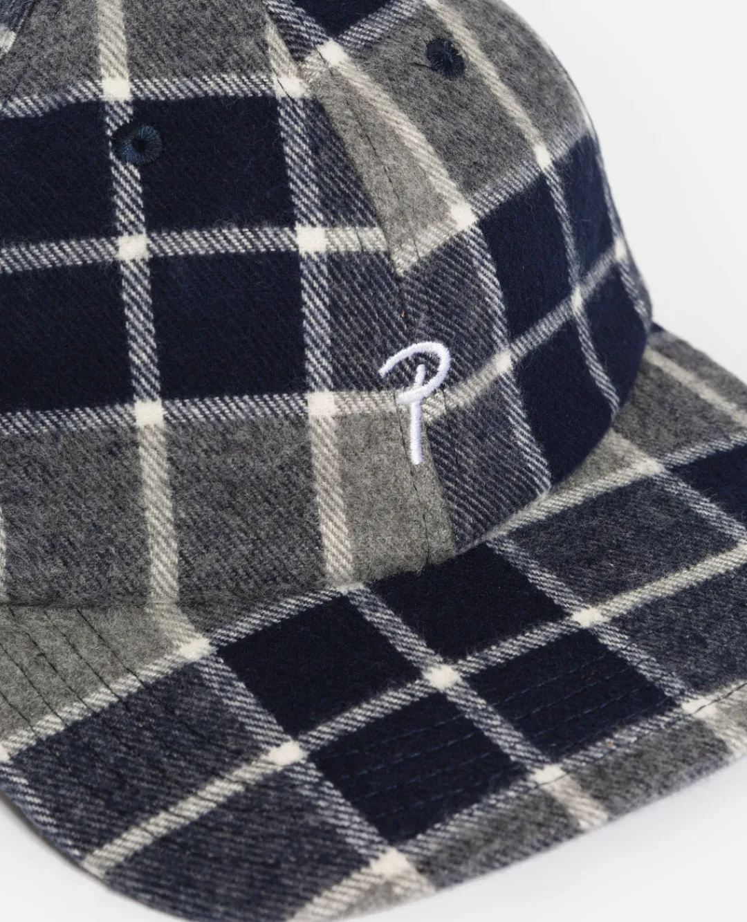 * Patta Flannel Script P Sports Cap (Mourning Dove Check)