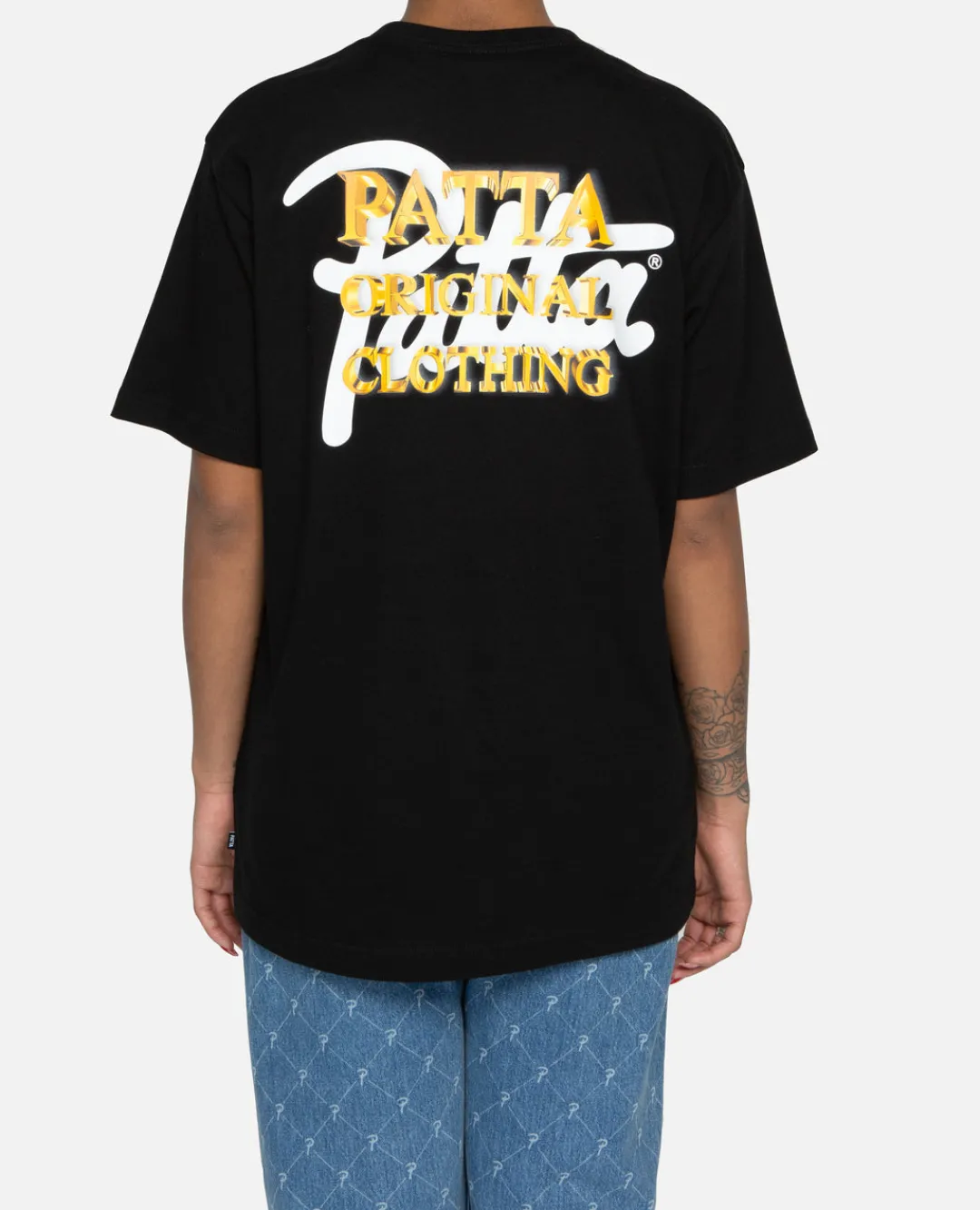 * Patta Gold Logo T-Shirt (Black)
