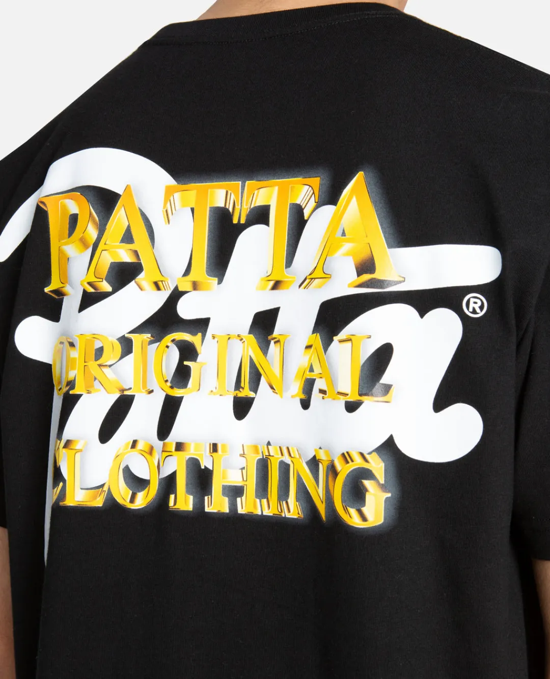 * Patta Gold Logo T-Shirt (Black)