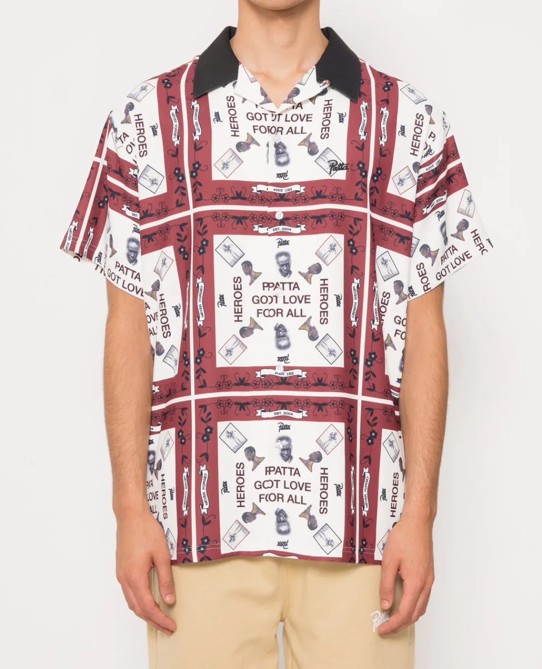 * Patta Got Love Shortsleeve Shirt (White/Madder Brown)