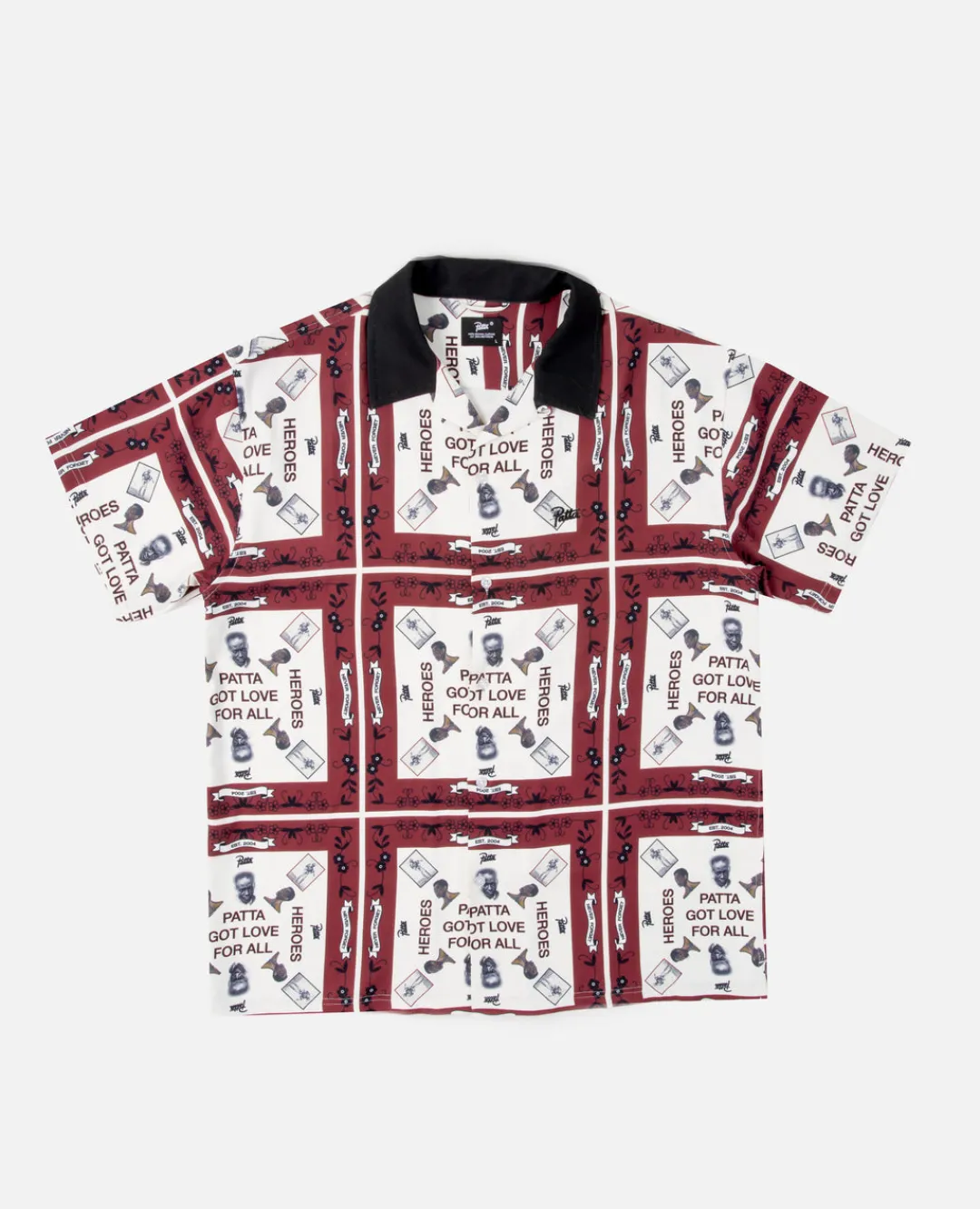 * Patta Got Love Shortsleeve Shirt (White/Madder Brown)