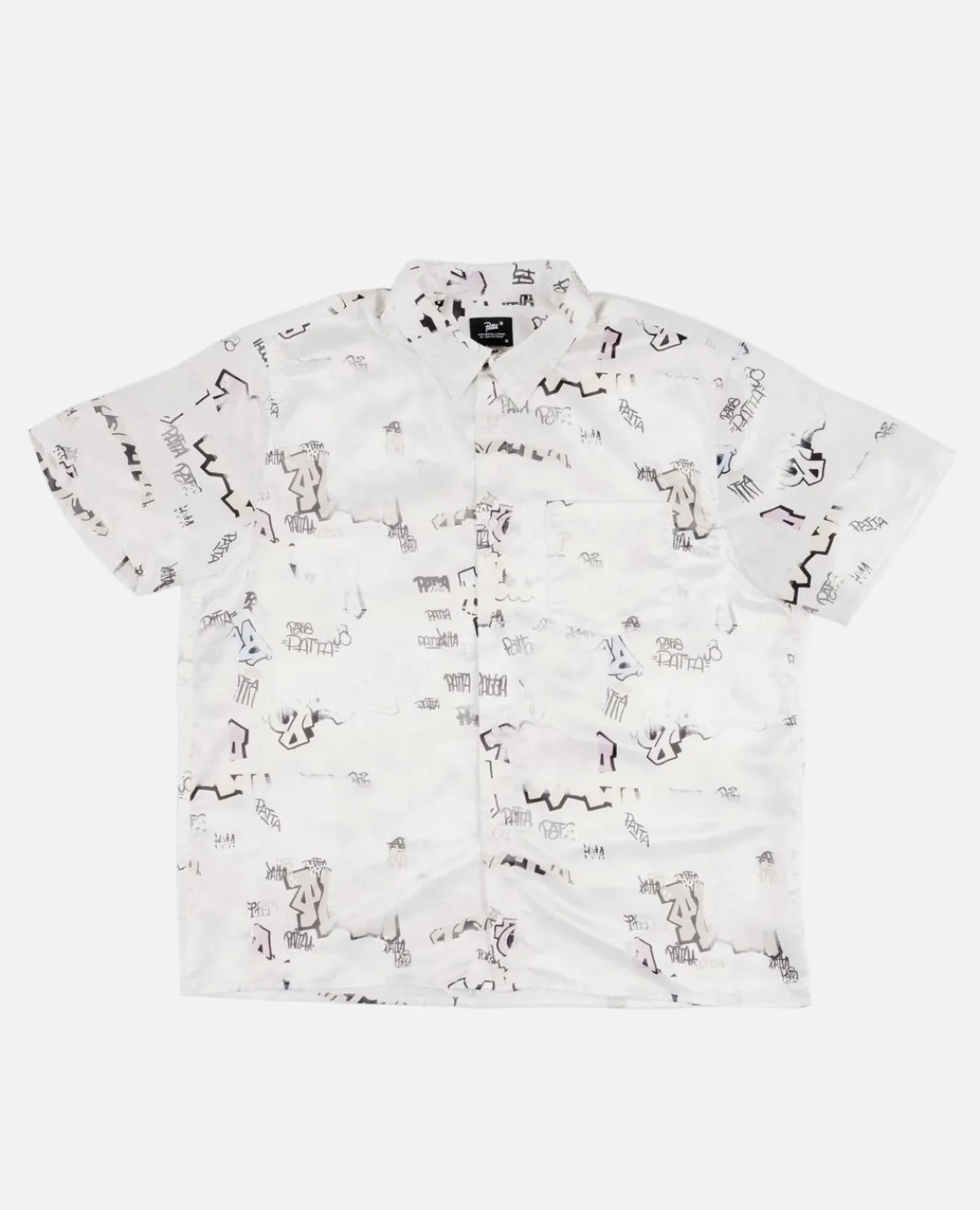 * Patta Graffiti Satin Shortsleeve Shirt (Birch)
