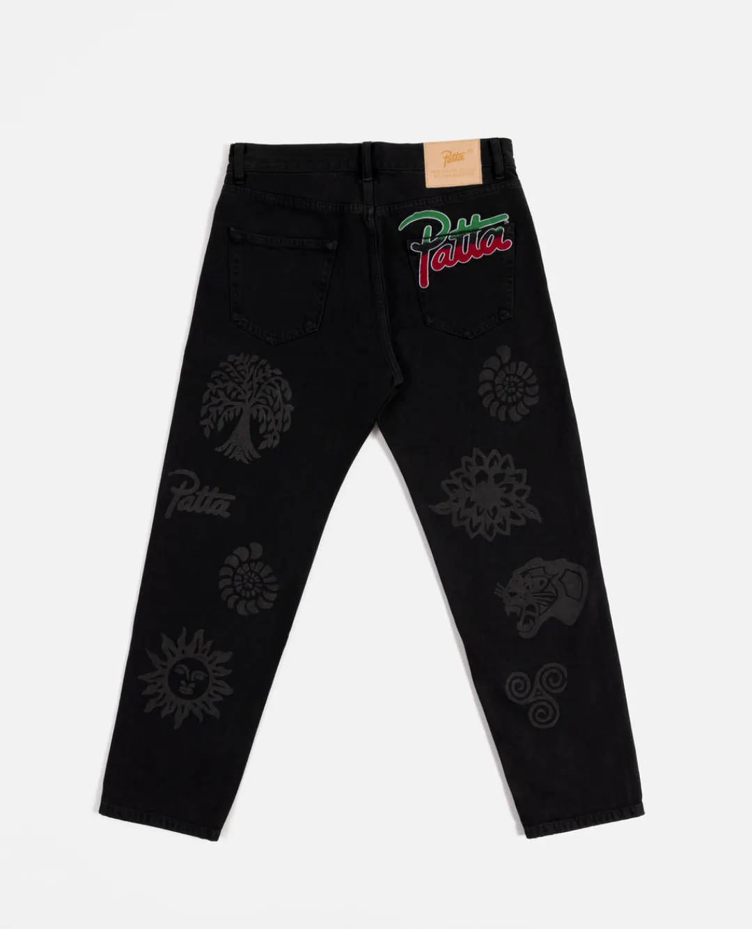* Patta Hope Love Peace Denim Pants (Black)