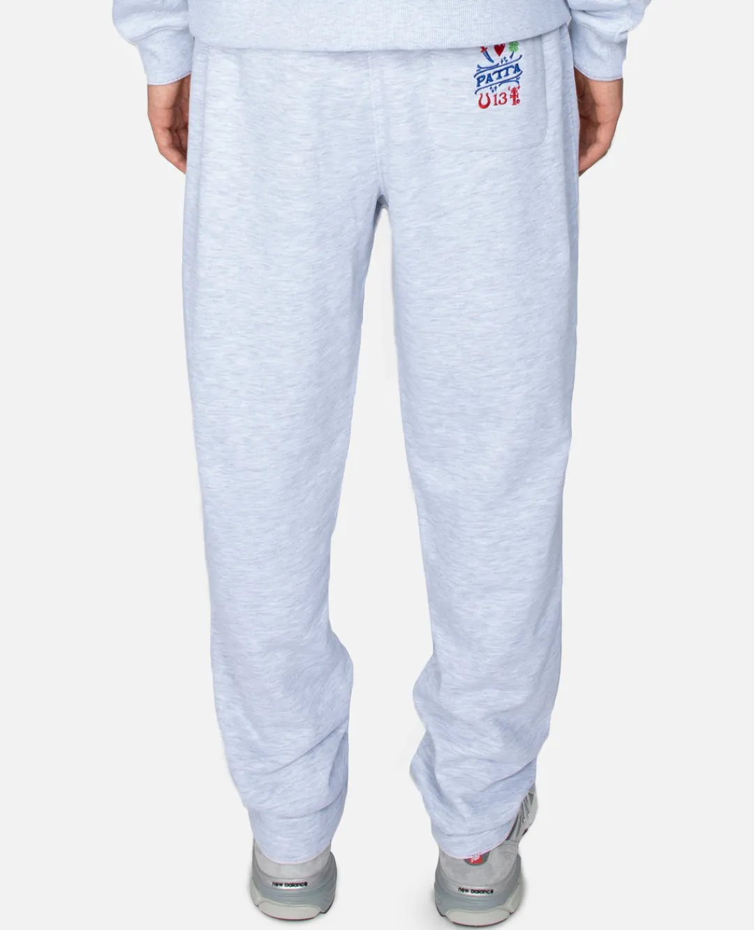 * Patta Lucky Charm Straight Jogging Pants (Snow Melange Grey)