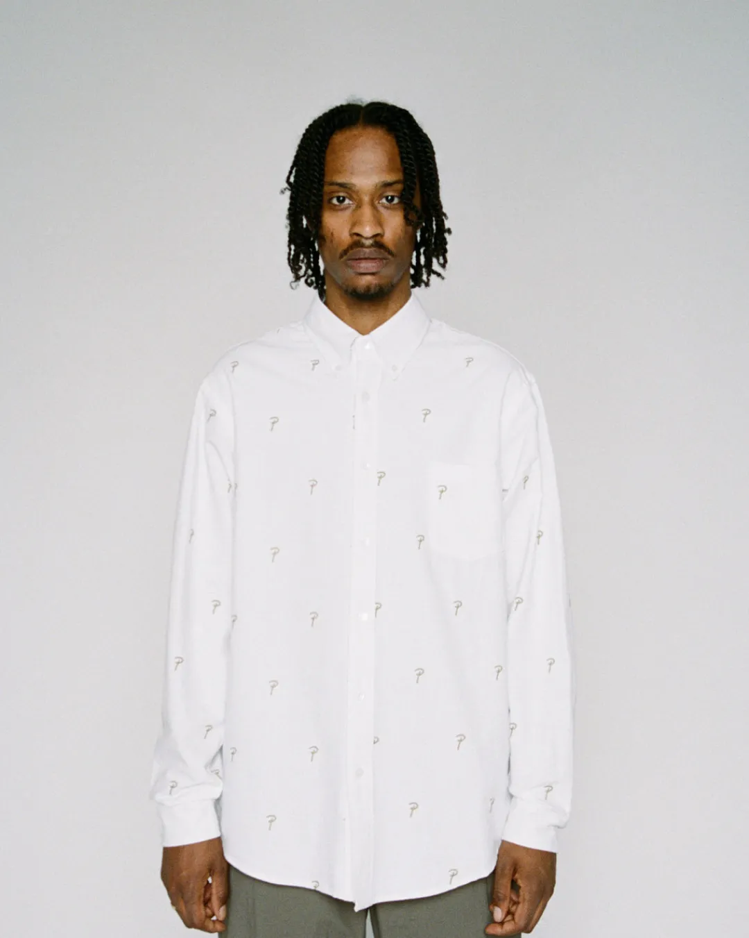 * Patta Oxford Longsleeve Shirt (White)