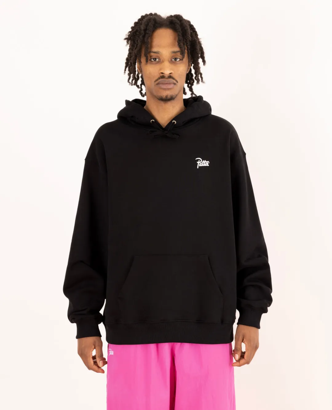 * Patta Palmistry Boxy Hooded Sweater (Black)