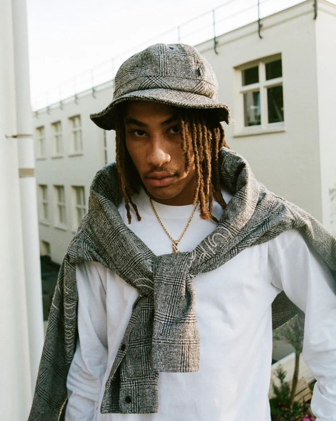 * Patta Pow Check Bell Hat (Dark Gull Gray/Black)