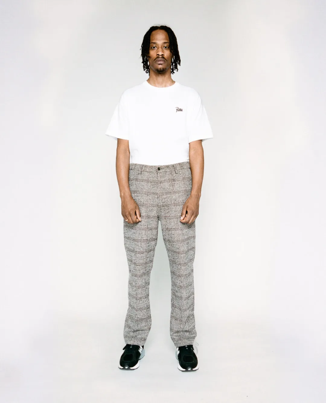 * Patta Pow Check Suit Pants (Dark Gull Gray/Black)
