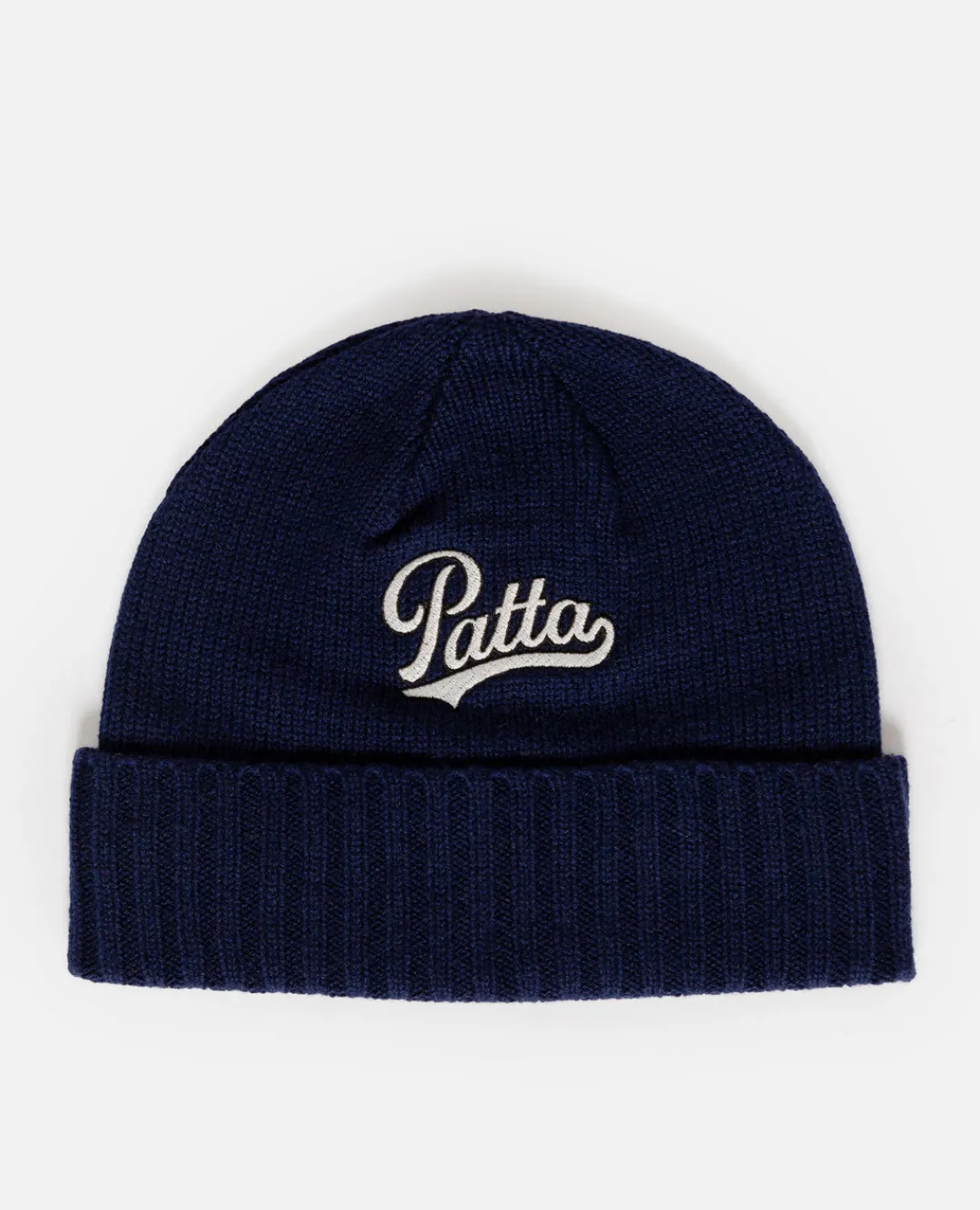 * Patta Ribbed Knitted Beanie (Evening Blue)