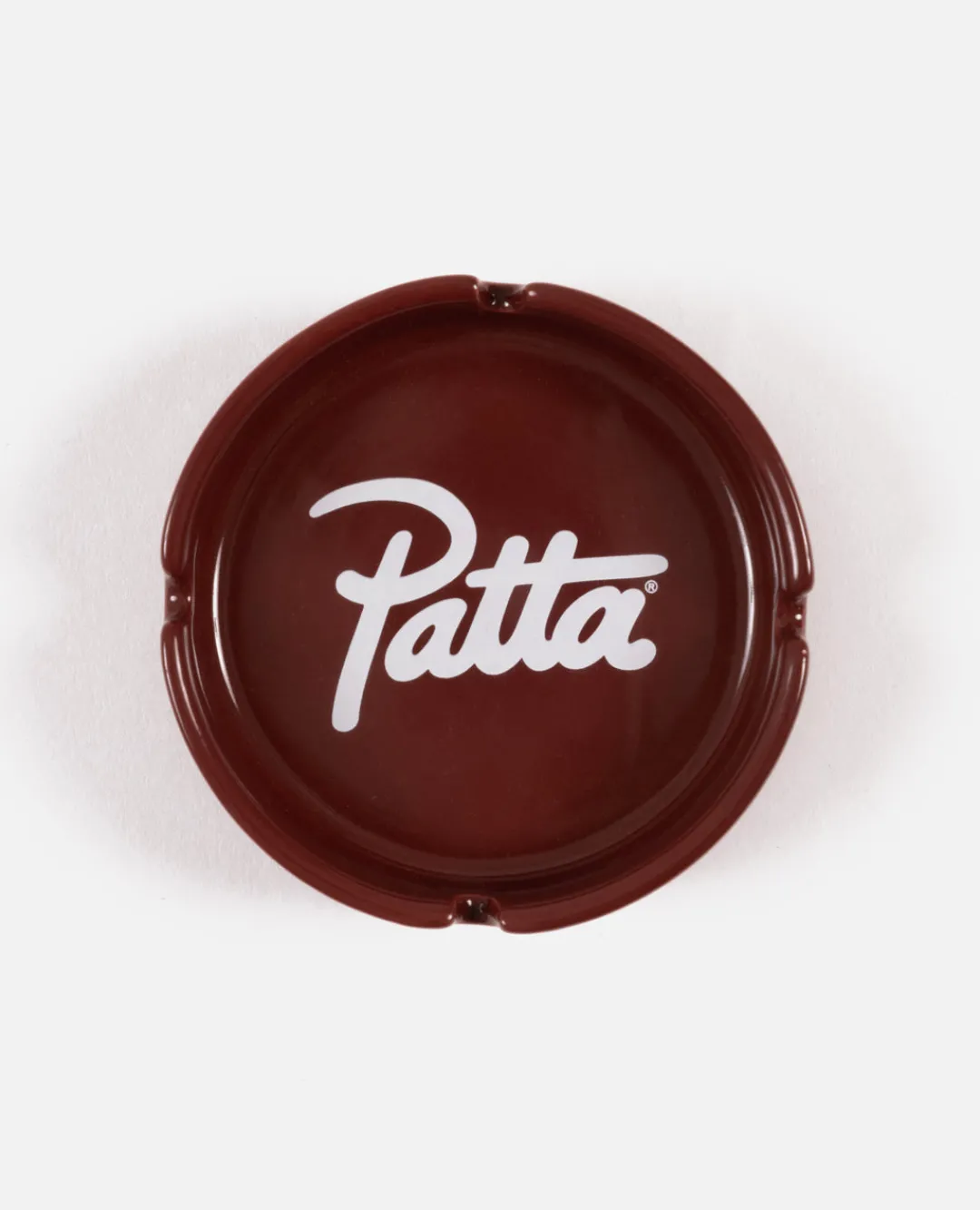 * Patta Script Logo Ashtray (Burgundy/White)
