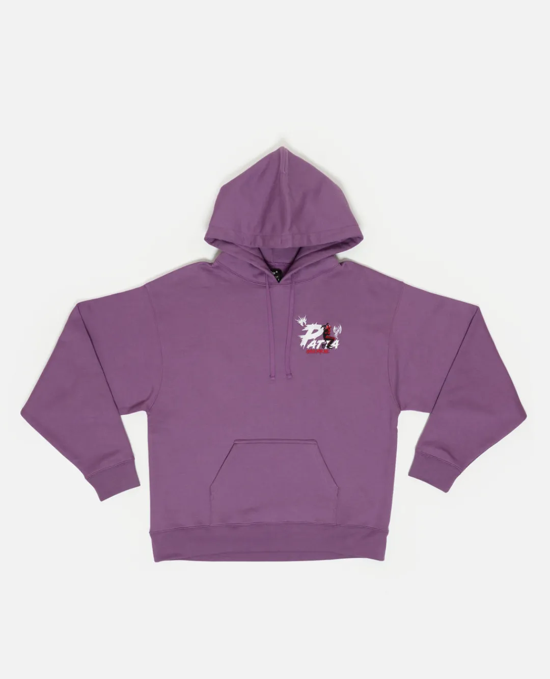 * Patta Smile For Me Boxy Hooded Sweater (Crushed Grape)