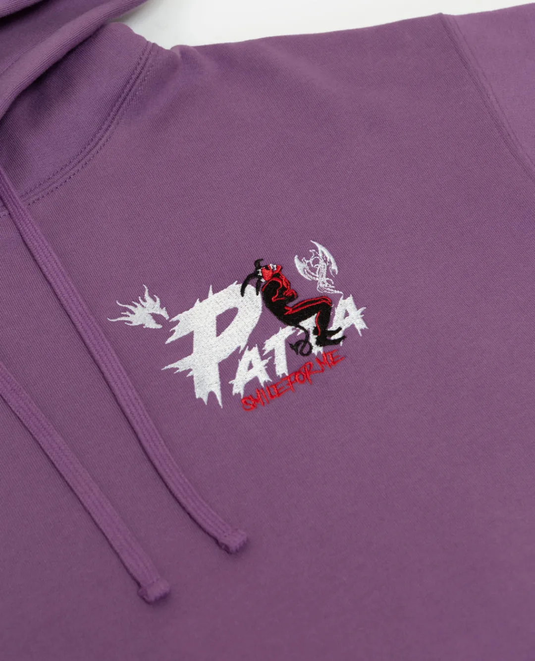 * Patta Smile For Me Boxy Hooded Sweater (Crushed Grape)
