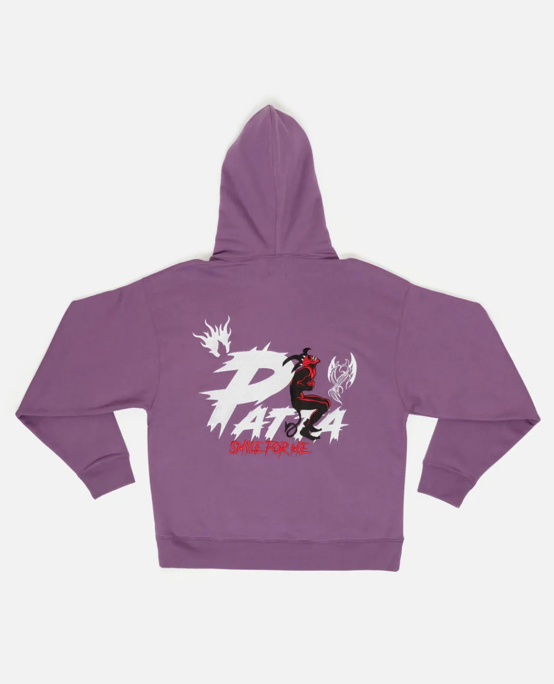 * Patta Smile For Me Boxy Hooded Sweater (Crushed Grape)