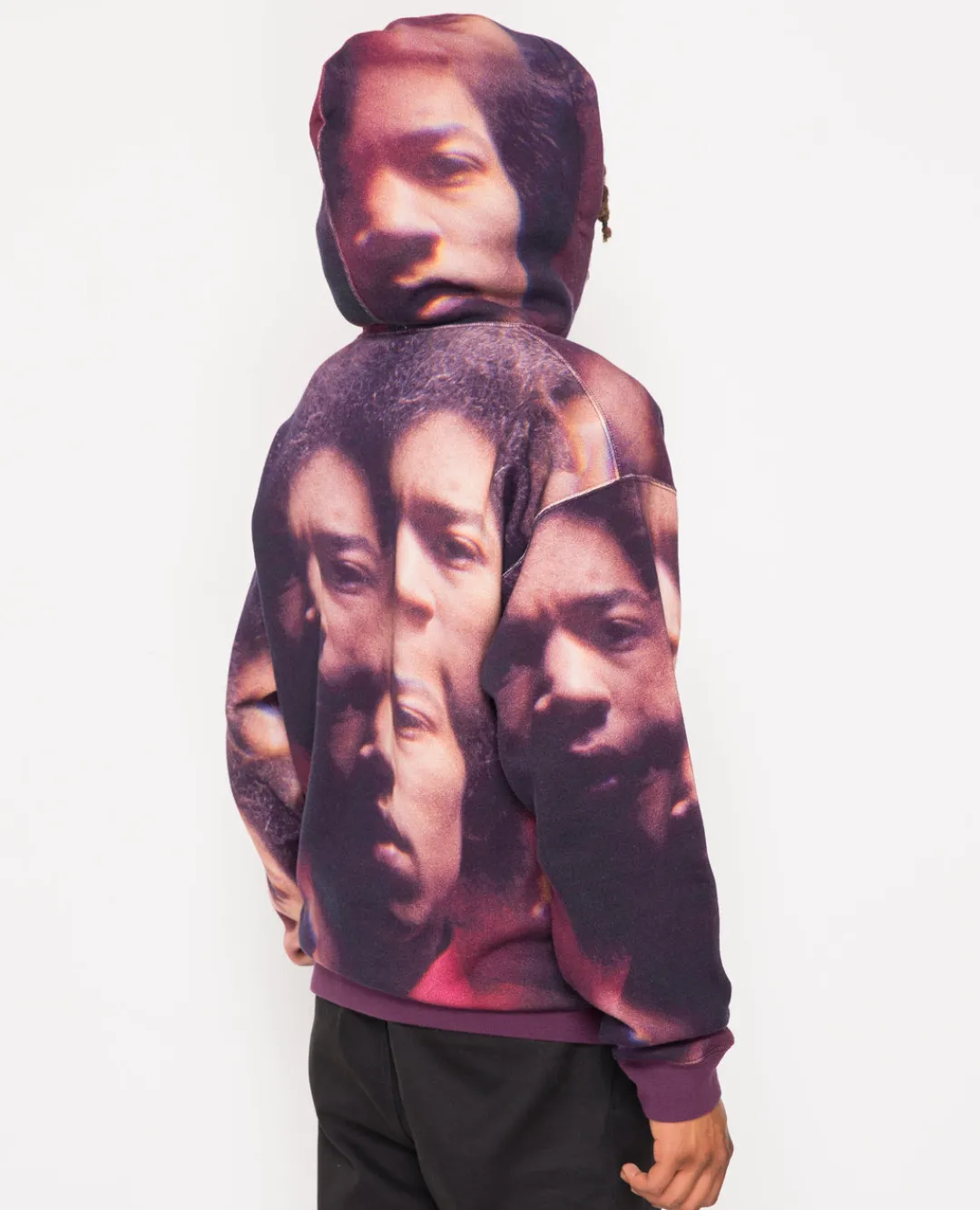 * Patta Soundsystem X Jimi Hendrix Allover Print Hooded Sweater (Black/C