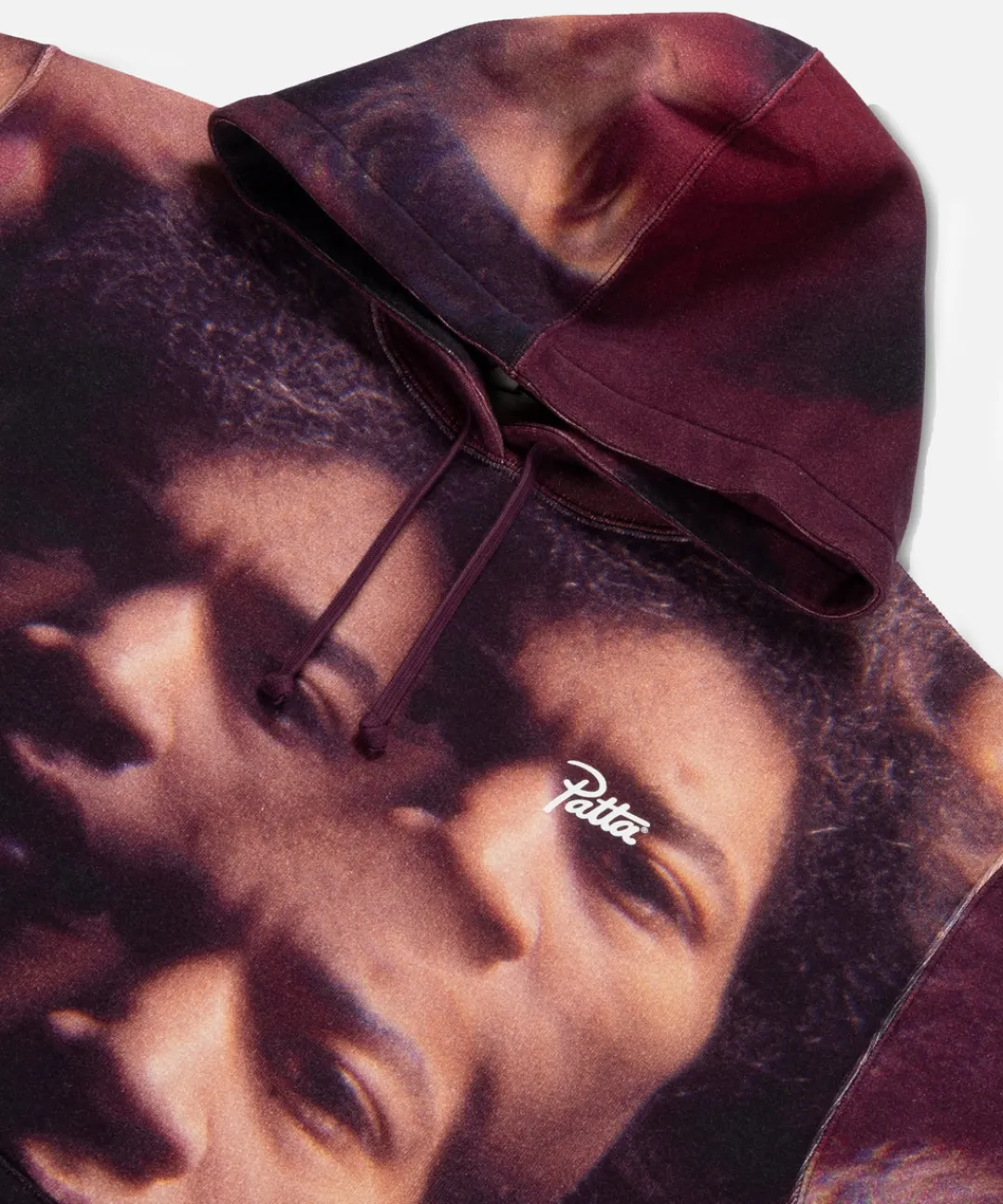 * Patta Soundsystem X Jimi Hendrix Allover Print Hooded Sweater (Black/C